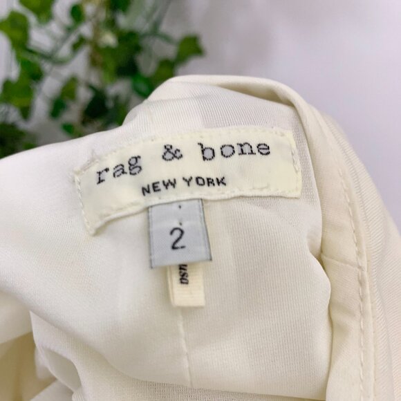 Rag & Bone Black Rowan Draped Dress Size 2 - Picture 7 of 14